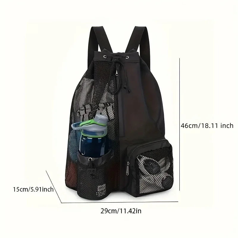 Titan Swim Bag — Mesh Drawstring Backpack with Wet Pocket