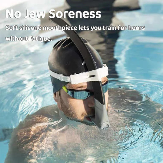 Adult Front Wet Breathing Tube, Professional Snorkeling Wet Snorkel for Swimming Diving Freediving Training, Fit for Adults