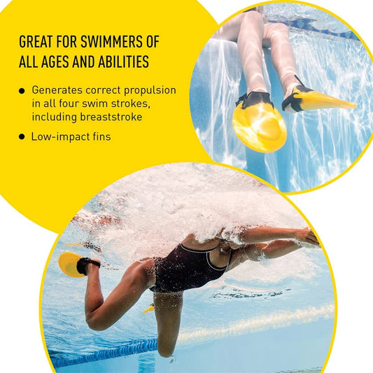 Titan Asymmetric Blade Breaststroke Swim Fins - TitanAsymmetric Blade Design Swim Fins L