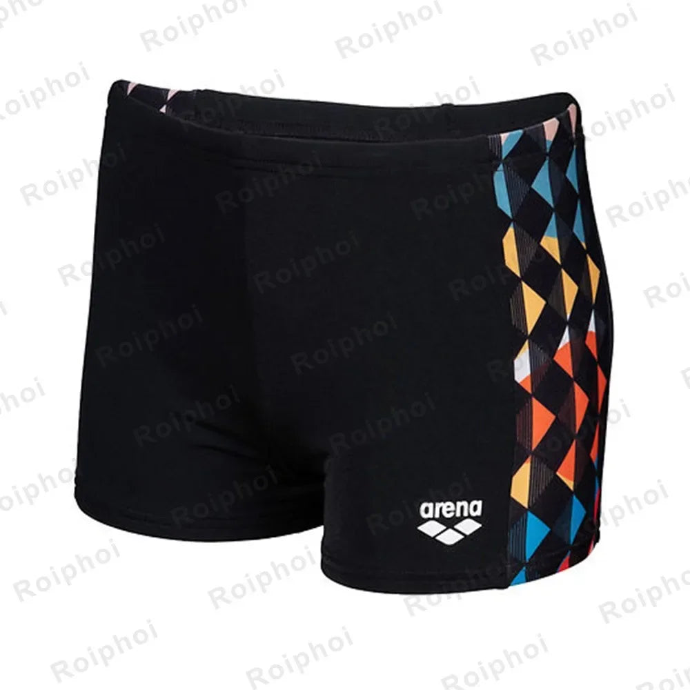 Summer Quick-dry Swimming Trunks Shorts Men Swimsuit Beach Pants Print Bathing Suit Plus Size 2023