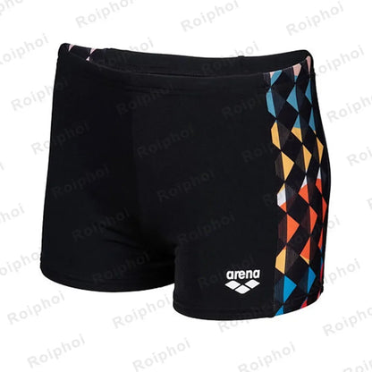 Summer Quick-dry Swimming Trunks Shorts Men Swimsuit Beach Pants Print Bathing Suit Plus Size 2023