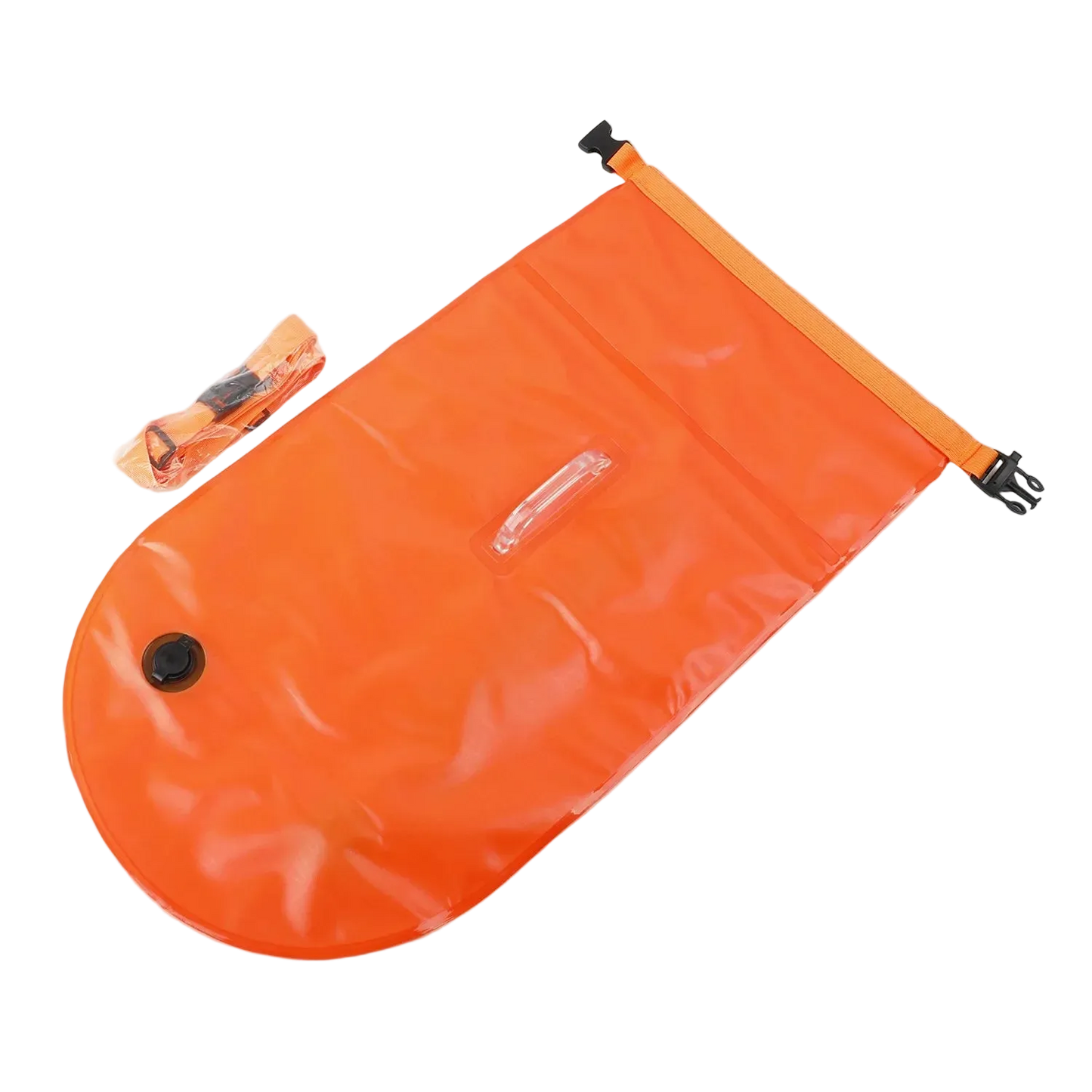 Open Water Safety Buoy — Dry Bag & Waist Belt