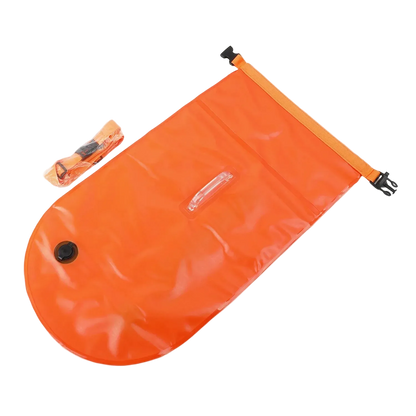 Open Water Safety Buoy — Dry Bag & Waist Belt