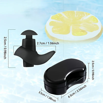 Waterproof Silicone Nose Clip And Ear Plug Set - Suitable For Swimming, Diving, And Fitness, A Must-Have For Water Activities.
