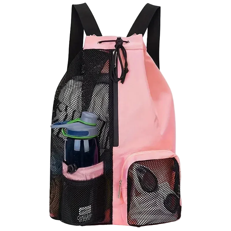 Titan Swim Bag — Mesh Drawstring Backpack with Wet Pocket