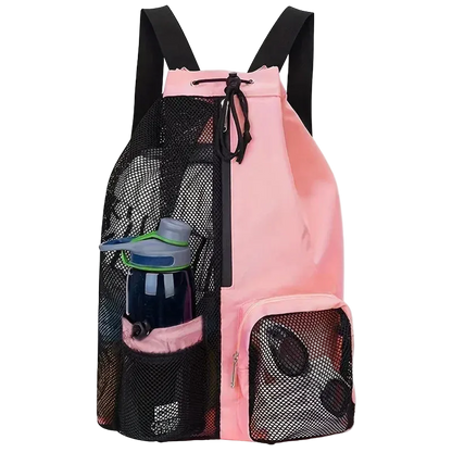 Titan Swim Bag — Mesh Drawstring Backpack with Wet Pocket