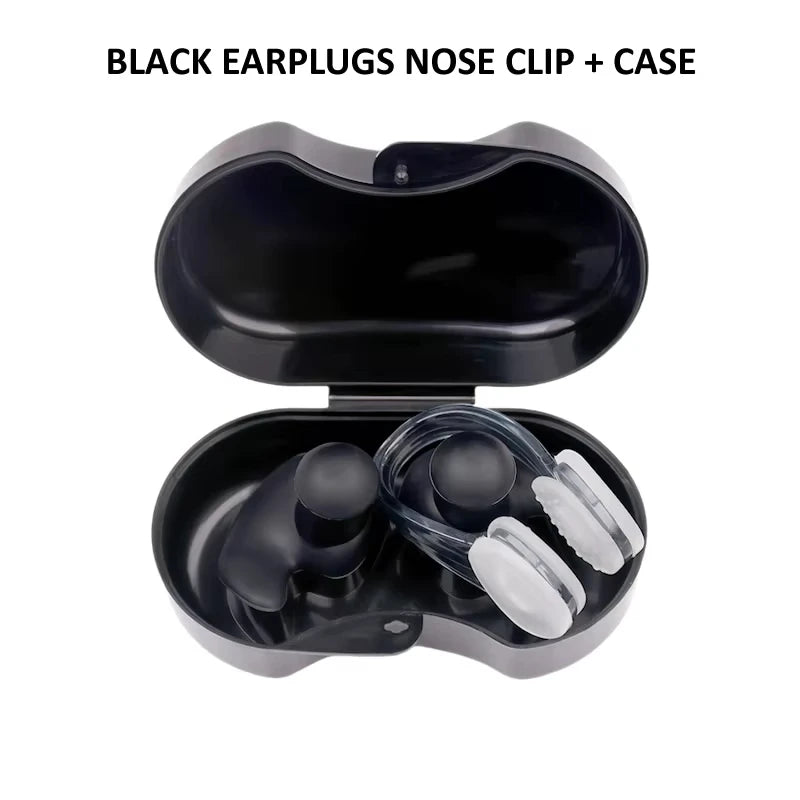 Waterproof Silicone Nose Clip And Ear Plug Set - Suitable For Swimming, Diving, And Fitness, A Must-Have For Water Activities.