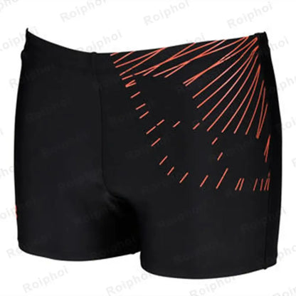 Summer Quick-dry Swimming Trunks Shorts Men Swimsuit Beach Pants Print Bathing Suit Plus Size 2023