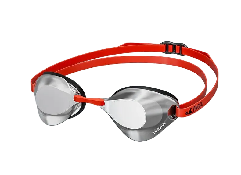 Yingfa Elite Racing Mirrored Goggles — Low-Profile Anti-Fog Hydrodynamic Competition Eyewear