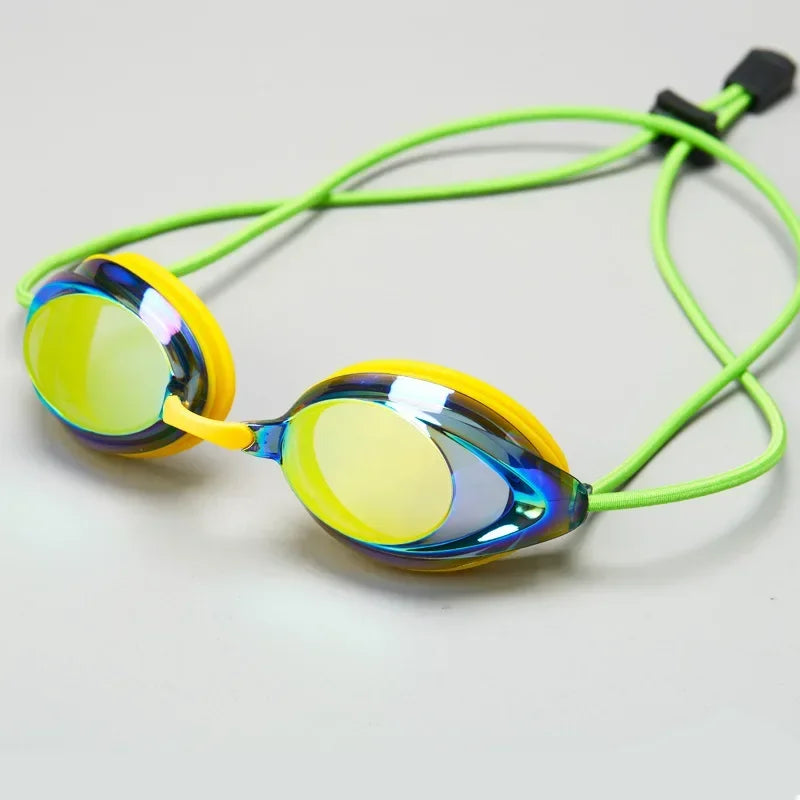Electroplated Swim Goggles – Bright Color & Anti-Fog for Adults