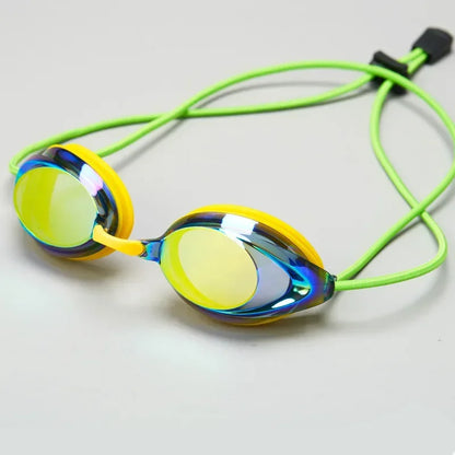 Electroplated Swim Goggles – Bright Color & Anti-Fog for Adults