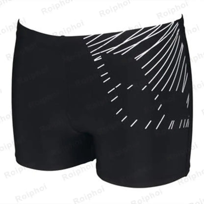 Summer Quick-dry Swimming Trunks Shorts Men Swimsuit Beach Pants Print Bathing Suit Plus Size 2023