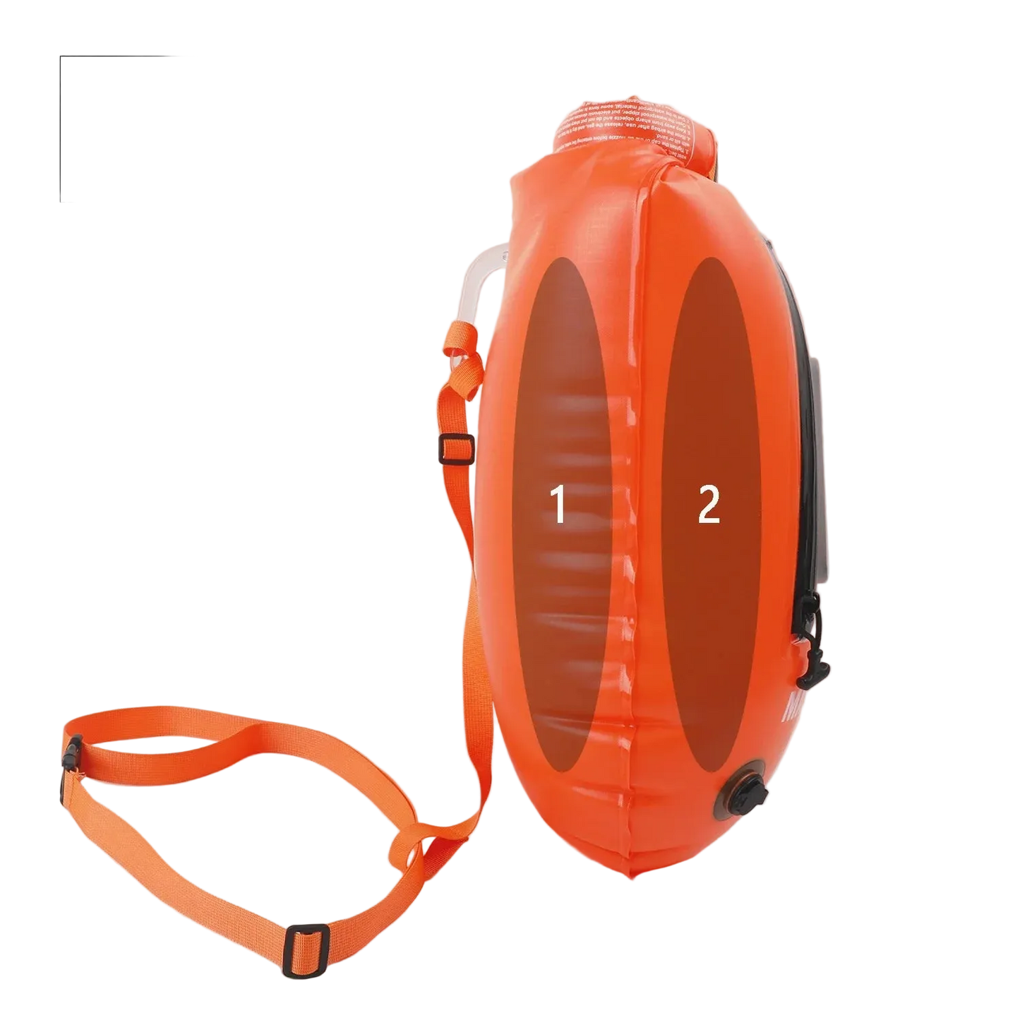 Open Water Safety Buoy — Dry Bag & Waist Belt