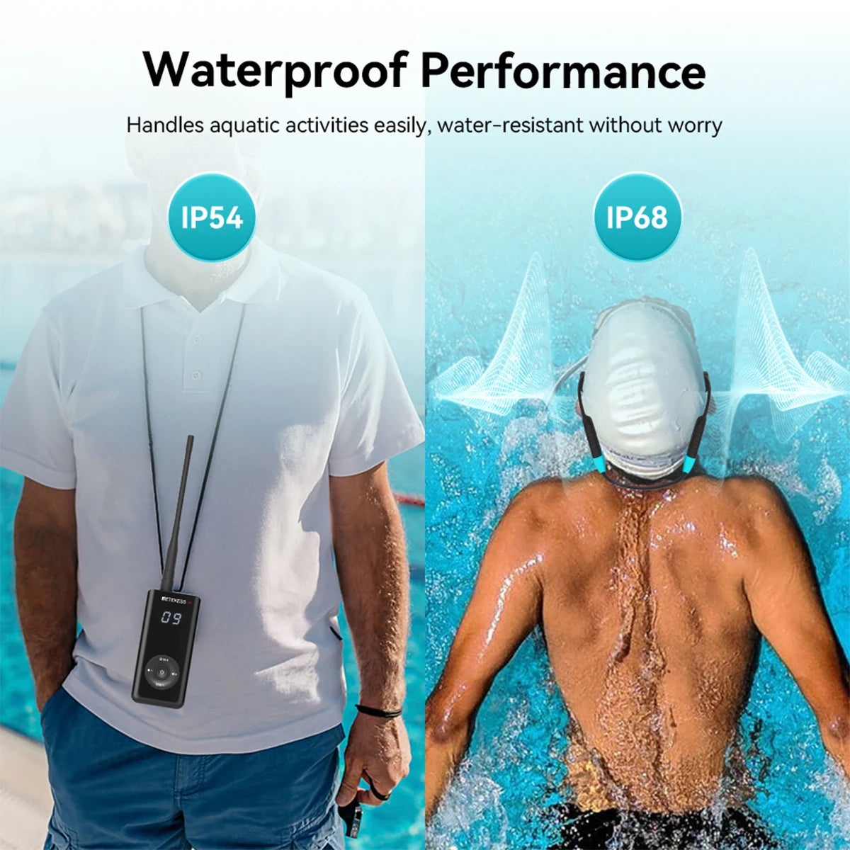 Retekess TT120 Swim Coach Microphone Transmitter