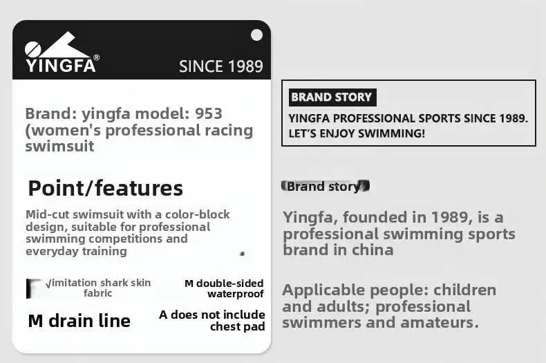 Yingfa SharkSkin Elite One-Piece — Biomimetic High-Compression Racing Swimsuit