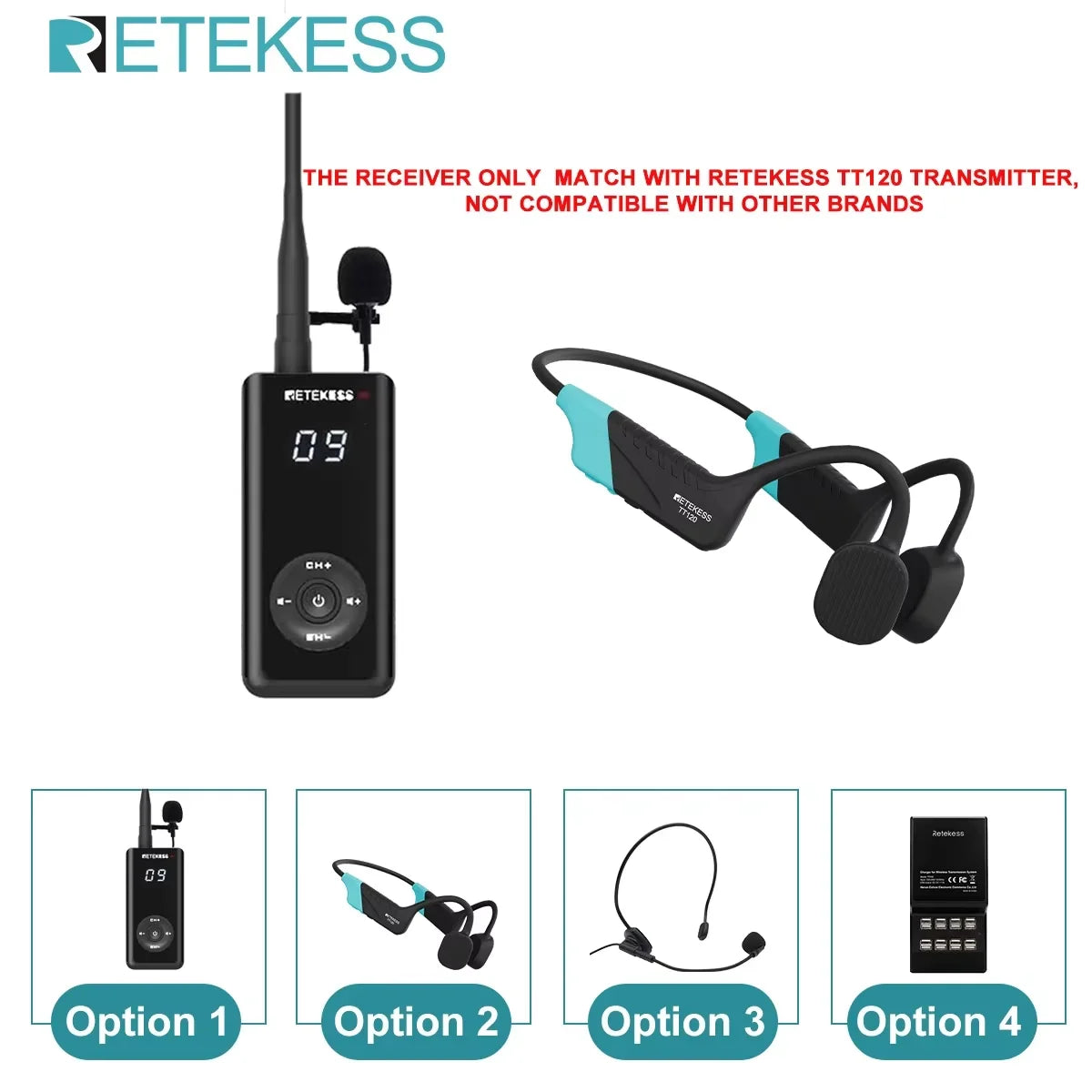 Retekess TT120 Swim Coach Microphone Transmitter