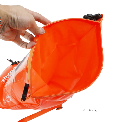 Open Water Safety Buoy — Dry Bag & Waist Belt