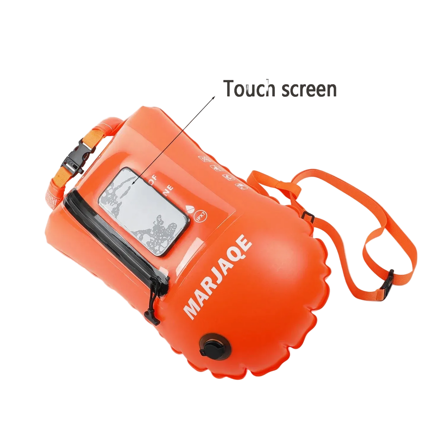 Open Water Safety Buoy — Dry Bag & Waist Belt