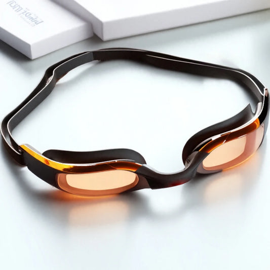 HD Anti-Fog Swim Goggles with Wide Angle Lens Comfortable Fit Adjustable Nose Bridge Stylish Design for Swimming Sports