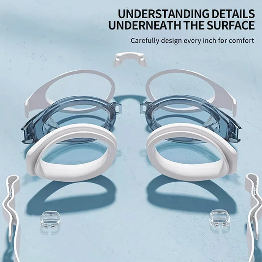 HD Swim Goggles – Anti-Fog & UV Protection for Men & Women
