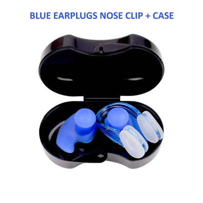 Waterproof Silicone Nose Clip And Ear Plug Set - Suitable For Swimming, Diving, And Fitness, A Must-Have For Water Activities.