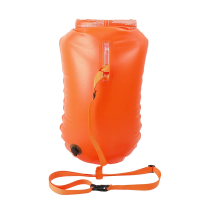 Open Water Safety Buoy — Dry Bag & Waist Belt