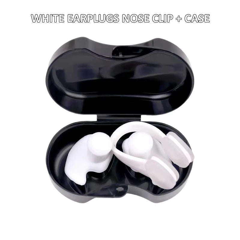 Waterproof Silicone Nose Clip And Ear Plug Set - Suitable For Swimming, Diving, And Fitness, A Must-Have For Water Activities.
