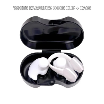 Waterproof Silicone Nose Clip And Ear Plug Set - Suitable For Swimming, Diving, And Fitness, A Must-Have For Water Activities.