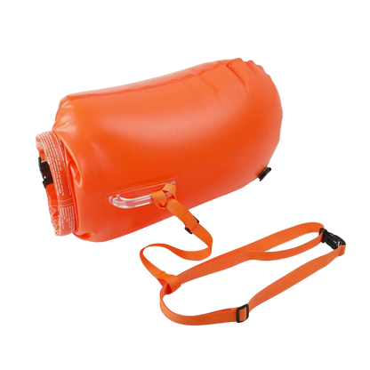 Open Water Safety Buoy — Dry Bag & Waist Belt