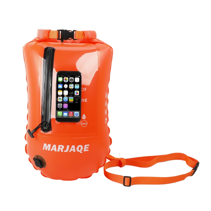 Open Water Safety Buoy — Dry Bag & Waist Belt