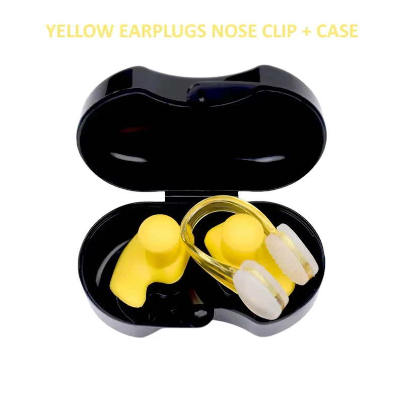 Waterproof Silicone Nose Clip And Ear Plug Set - Suitable For Swimming, Diving, And Fitness, A Must-Have For Water Activities.