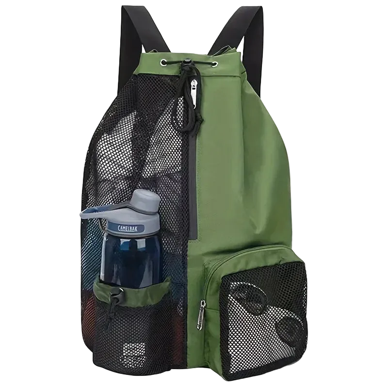 Titan Swim Bag — Mesh Drawstring Backpack with Wet Pocket