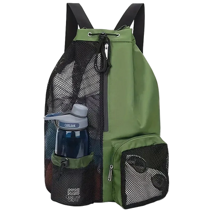 Titan Swim Bag — Mesh Drawstring Backpack with Wet Pocket