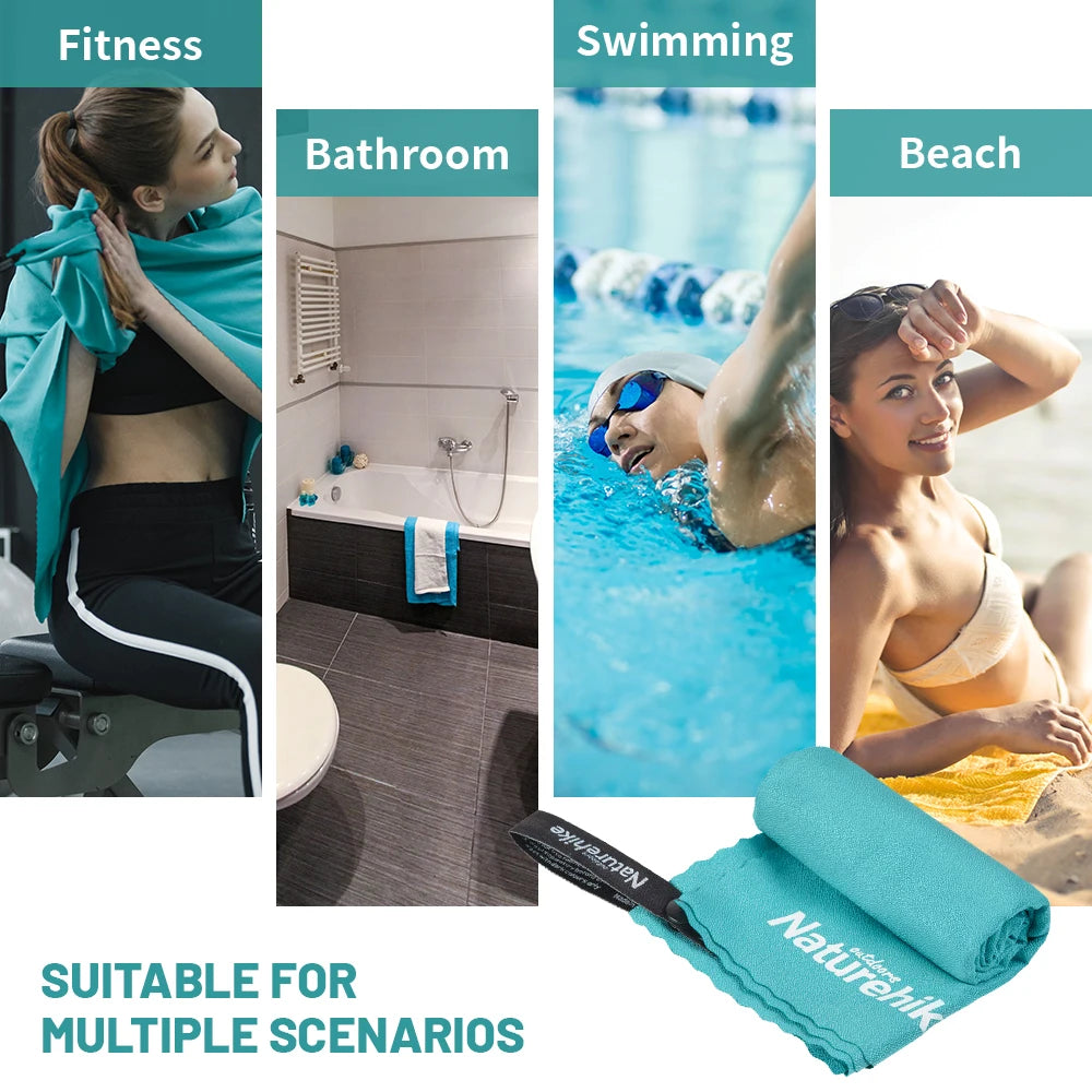 Naturehike Beach Towel Microfiber Outdoor Camping Quick Dry Towel Swimming Bath Towel Gym Golf Towel Ultralight Travel  Towel
