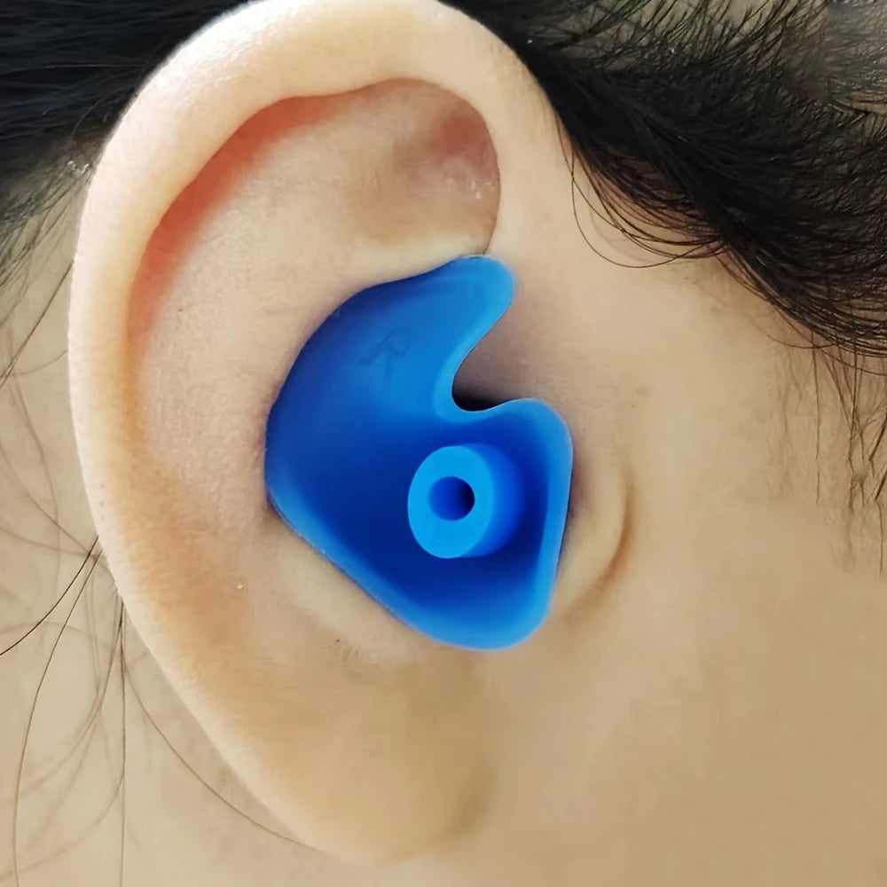 Waterproof Silicone Nose Clip And Ear Plug Set - Suitable For Swimming, Diving, And Fitness, A Must-Have For Water Activities.
