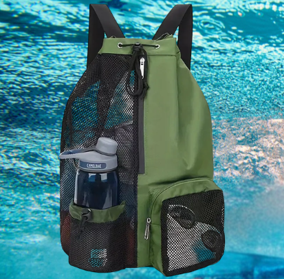 Titan Swim Bag — Mesh Drawstring Backpack with Wet Pocket