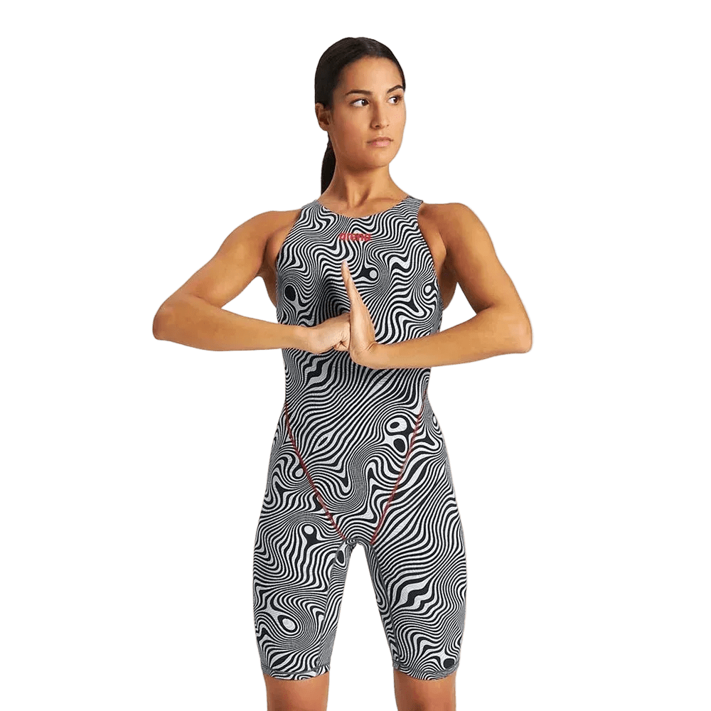 Arena Performance Endurance Kneeskin — Mid-Range Technical Pool & Open-Water Swimsuit - TitanGrey / WhiteXS