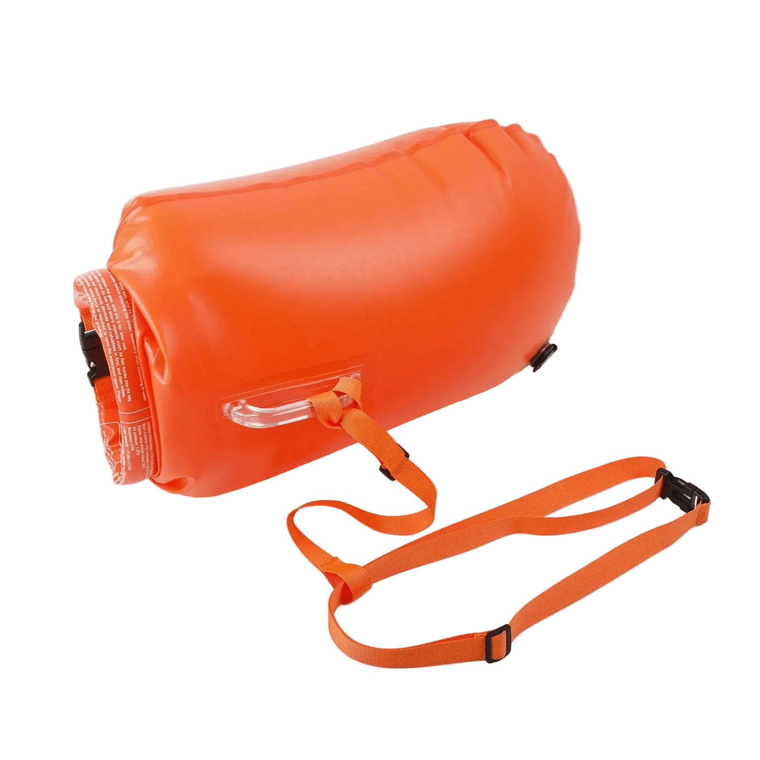 Open Water Safety Buoy — Dry Bag & Waist Belt - TitanOrange