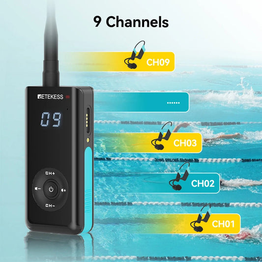 Retekess TT120 Swim Coach Microphone Transmitter - TitanTransmitter