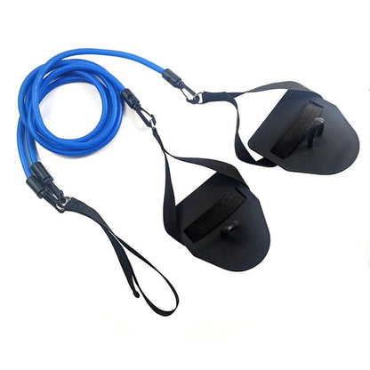 Titan DryLand Swim Simulation Resistance Trainer — Premium Strength & Stroke Forging Band - TitanBlue