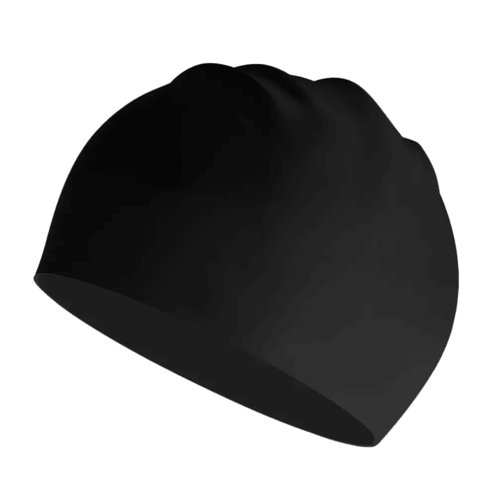 Titan Elite Swim Cap — Lightweight Waterproof Silicone Cap - TitanBlack-Solid