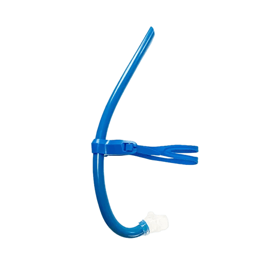 Titan Frontal Silicone Technical Swim Snorkel - TitanBlue