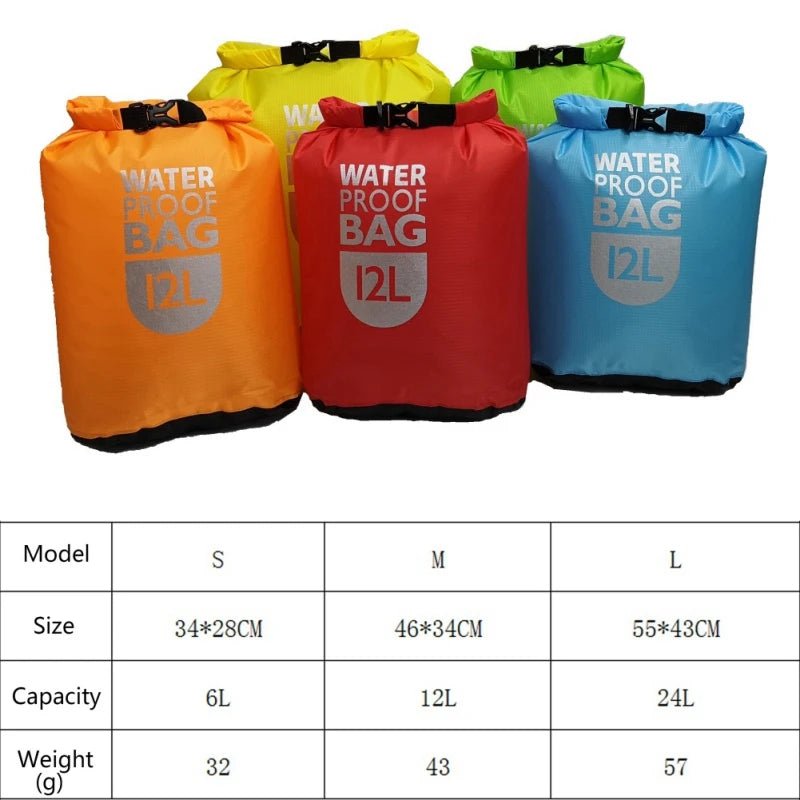 Titan HydraSafe Dry Sack — Waterproof Roll-Top Swimming & Marine Gear Bag - TitanGreen6L
