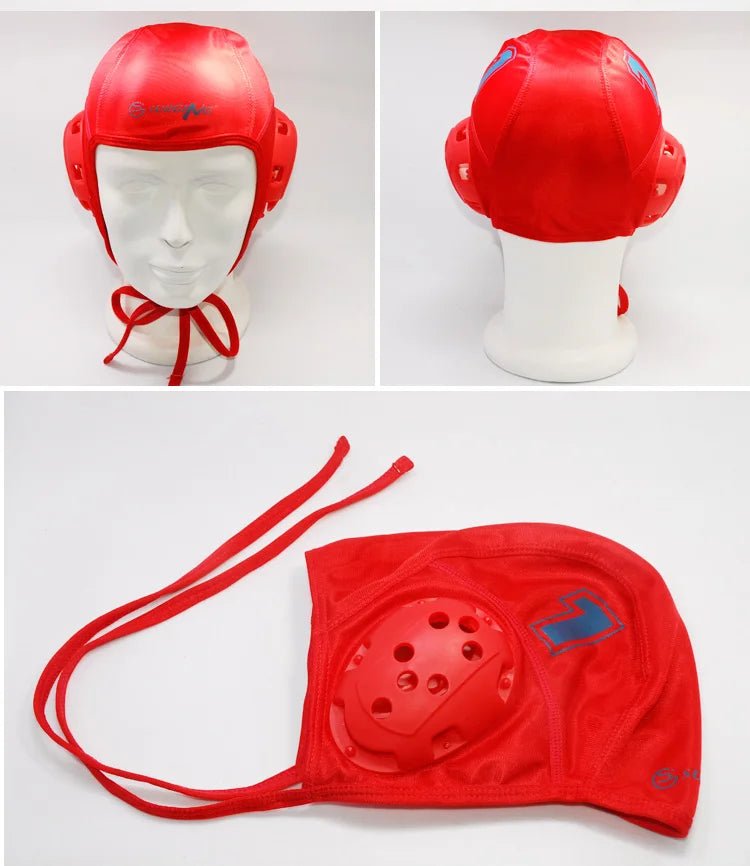 Titan HydraShield Water Polo Cap — Premium Ear Protection & Numbered Practice Hat - TitanWhite 10