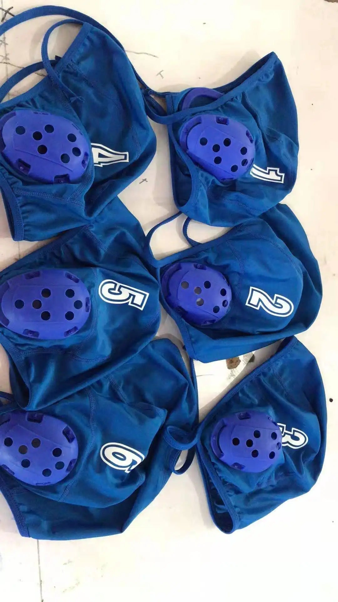 Titan HydraShield Water Polo Cap — Premium Ear Protection & Numbered Practice Hat - TitanBlue 3