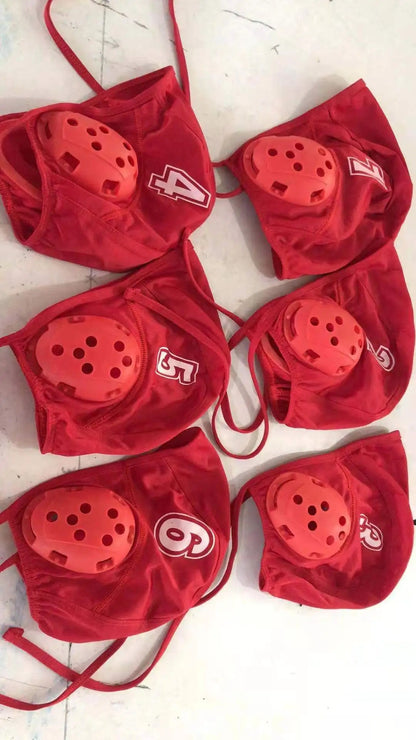 Titan HydraShield Water Polo Cap — Premium Ear Protection & Numbered Practice Hat - TitanWhite 11
