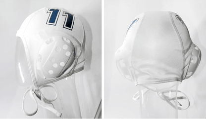 Titan HydraShield Water Polo Cap — Premium Ear Protection & Numbered Practice Hat - Titanwhite 2