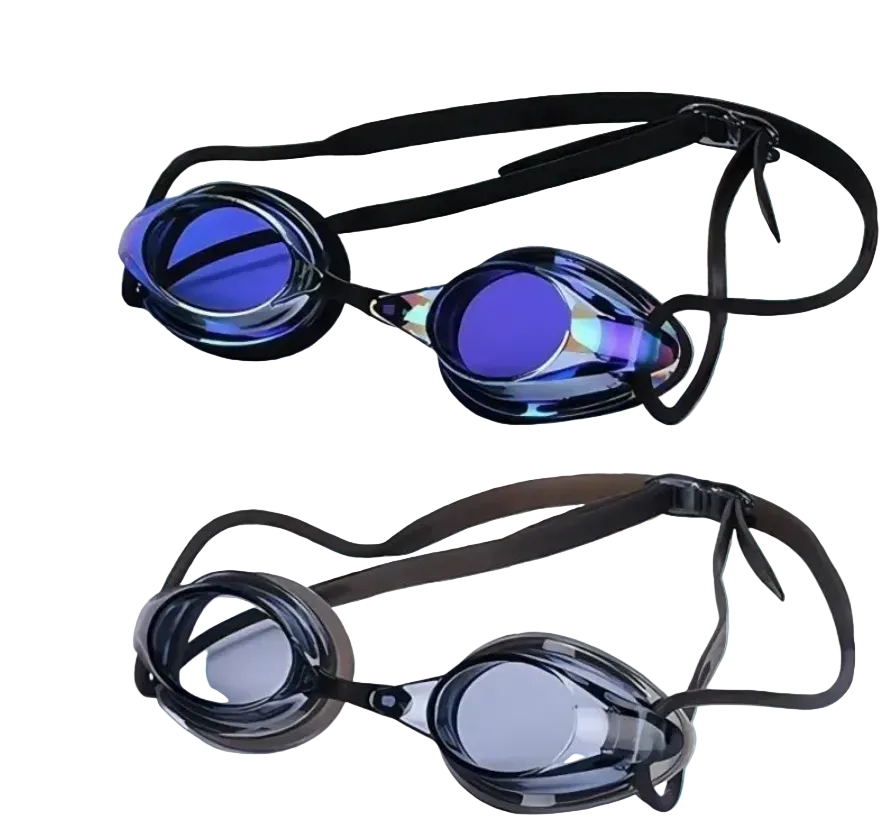 Titan Mirrored Training Goggles — UV Protection Anti-Fog - TitanBlack rose red