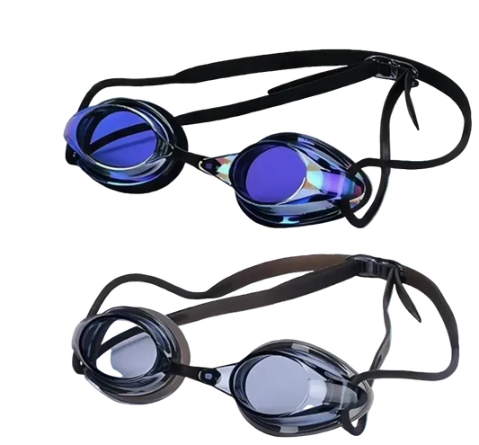 Titan Mirrored Training Goggles — UV Protection Anti-Fog - TitanBlack rose red