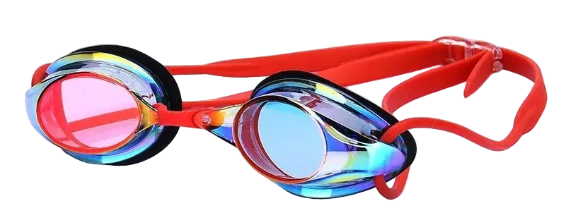 Titan Mirrored Training Goggles — UV Protection Anti-Fog - TitanRed